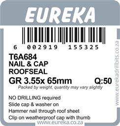 T6A684 - Roof Nail & Cap -T6A684_label_T